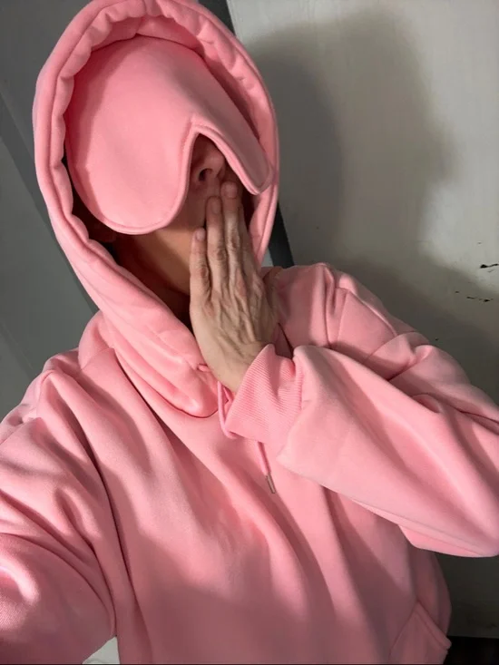 Pink Women’s Fleece Hoodie Sweatshirt - Picture 2 of 3